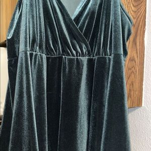 Forrest green velvet shirt